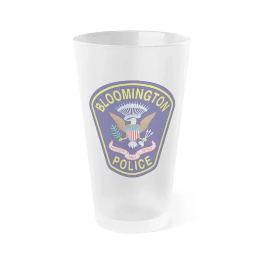 Bloomington Police Department Clinton Utah - Frosted Pint Glass 16oz 16oz Frosted - Go Mug Yourself
