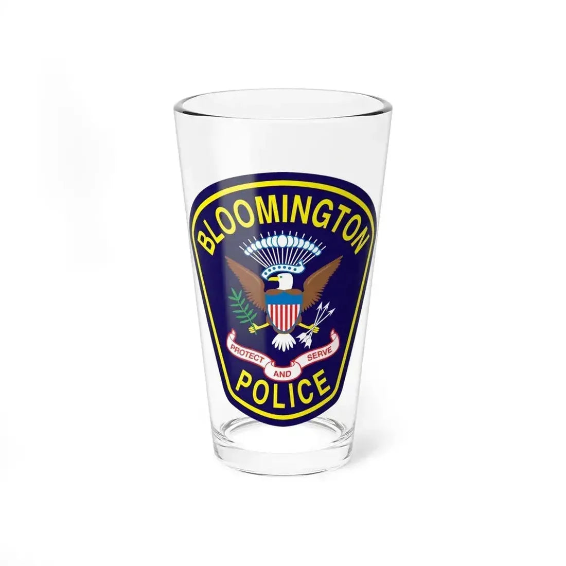 Bloomington Police Department Clinton Utah - Pint Glass 16oz 16oz - Go Mug Yourself