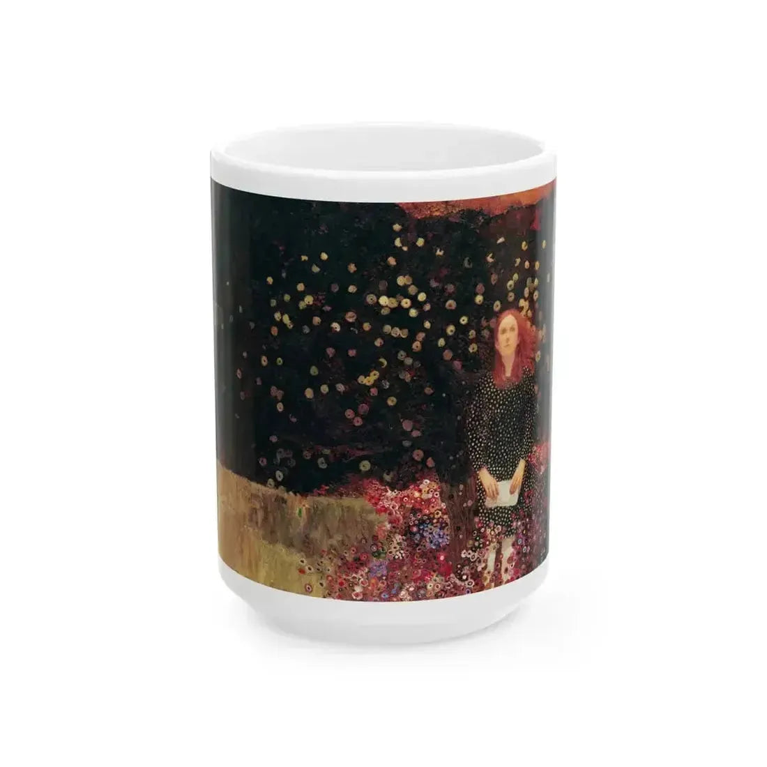 Blossoming Pear Tree by Lynn Bretton, Woman and Home magazine, 1968 - White Coffee Mug 15oz - Go Mug Yourself