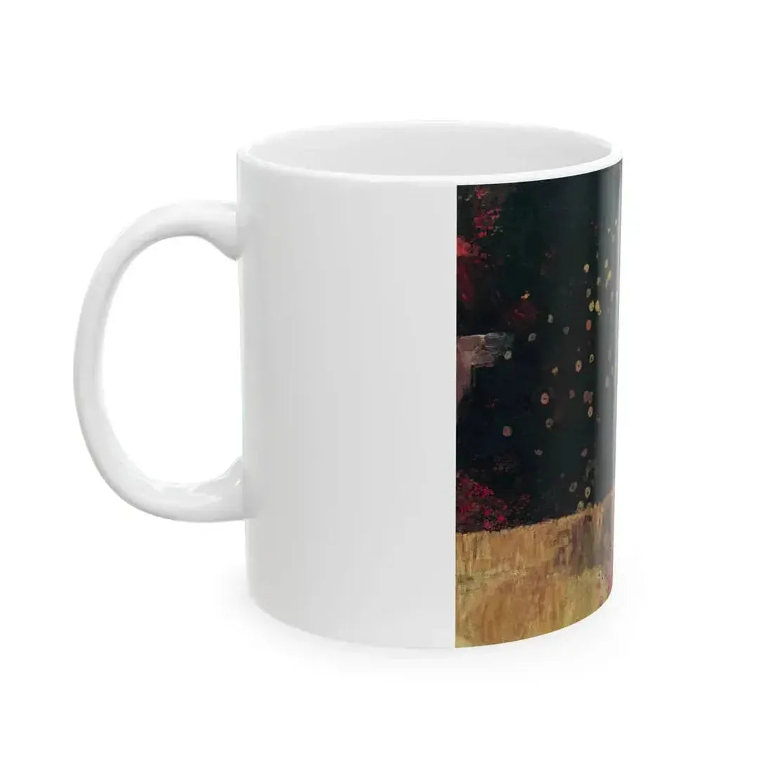Blossoming Pear Tree by Lynn Bretton, Woman and Home magazine, 1968 - White Coffee Mug - Go Mug Yourself