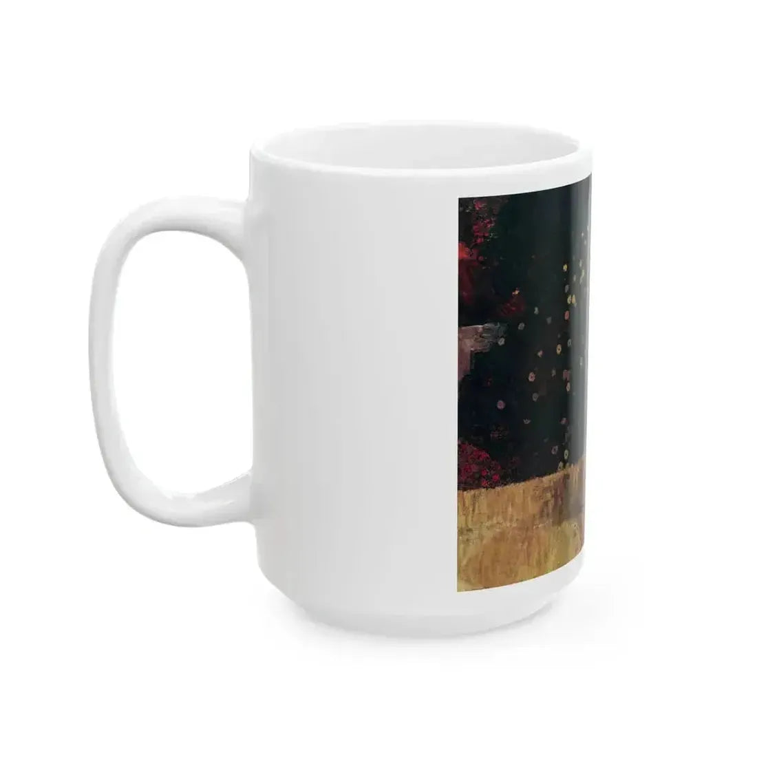 Blossoming Pear Tree by Lynn Bretton, Woman and Home magazine, 1968 - White Coffee Mug - Go Mug Yourself