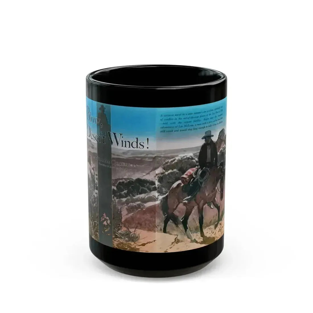 Blow, Desert Winds (1), Cosmopolitan, November 1934 - Black Coffee Mug 15oz - Go Mug Yourself