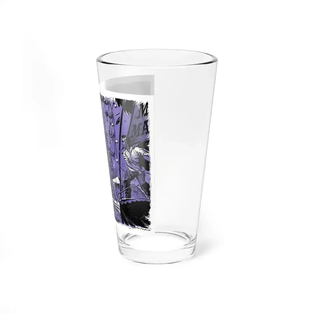 Blowdown, Bluebook Magazine, June 1953 (Magazine Illustration) Pint Glass 16oz - Go Mug Yourself