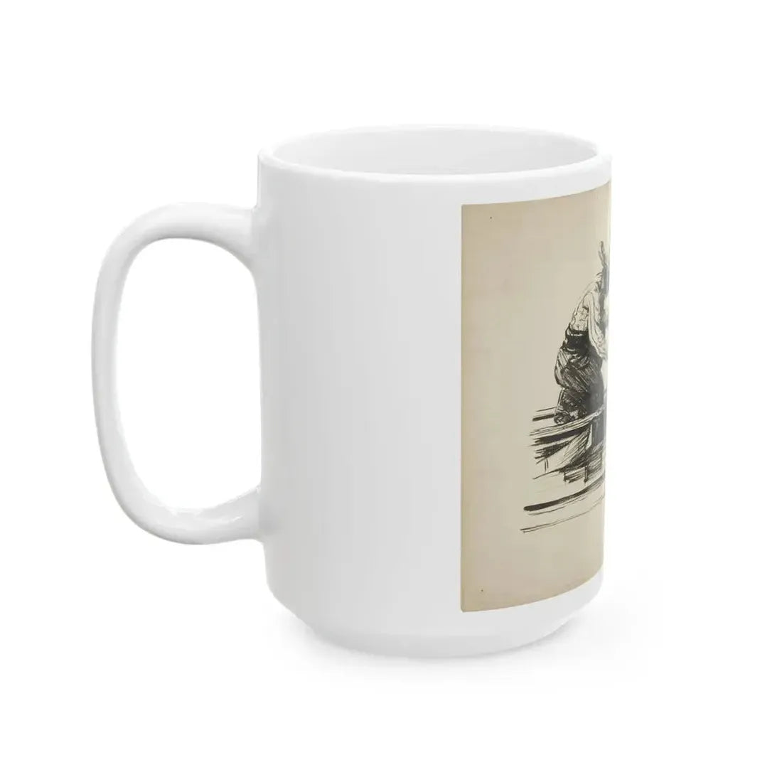 Blue Book Magazine Illustration - White Coffee Mug - Go Mug Yourself