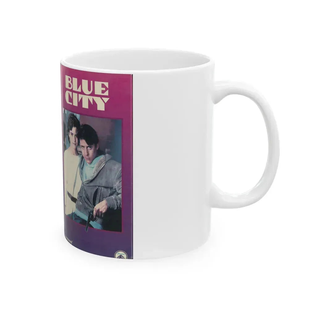 BLUE CITY (VHS COVER) - White Coffee Mug - Go Mug Yourself