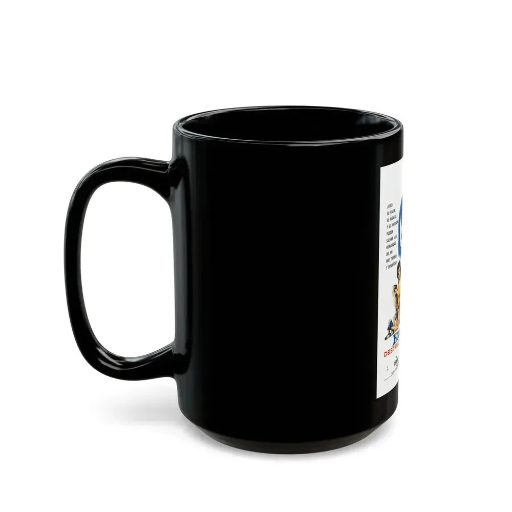 BLUE DEMON, SPY SMASHER 1968 Movie Poster - Black Coffee Mug - Go Mug Yourself
