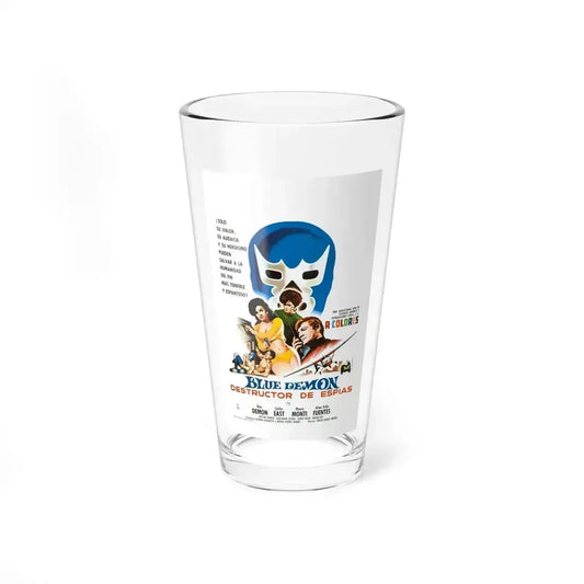 BLUE DEMON, SPY SMASHER 1968 Movie Poster - Pint Glass 16oz 16oz - Go Mug Yourself