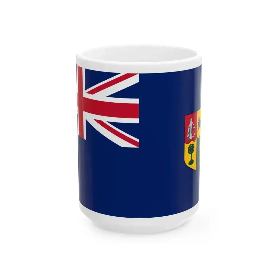 Blue Ensign of South Africa 1910-1928 (South Africa) White Coffee Mug 15oz - Go Mug Yourself