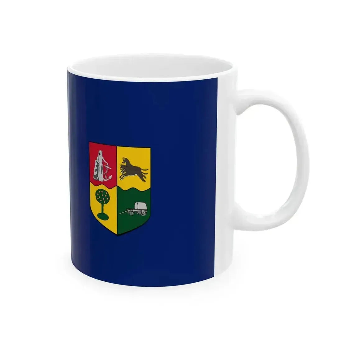 Blue Ensign of South Africa 1910-1928 (South Africa) White Coffee Mug - Go Mug Yourself