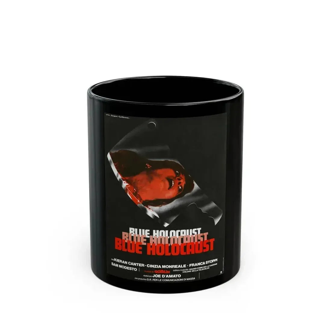 BLUE HOLOCAUST (BEYOND THE DARKNESS) 1979 Movie Poster - Black Coffee Mug 11oz - Go Mug Yourself