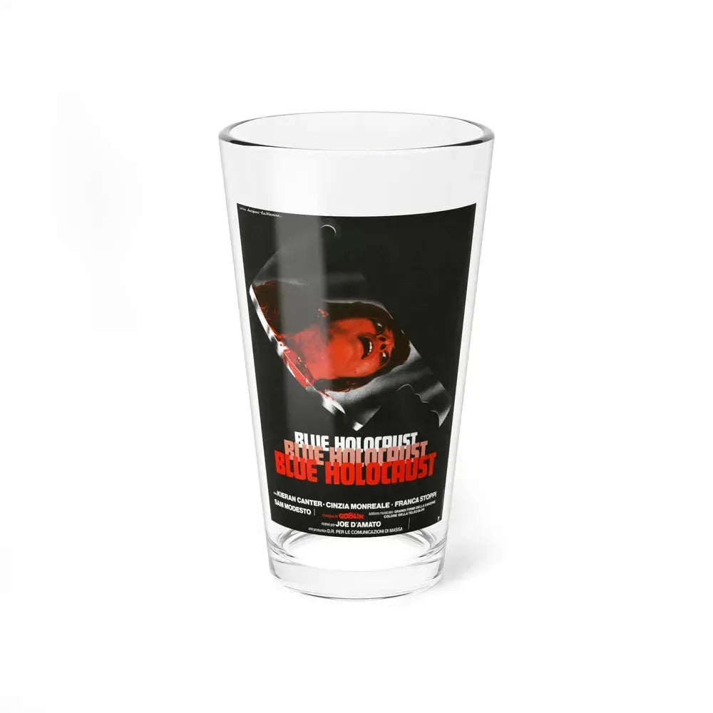 BLUE HOLOCAUST (BEYOND THE DARKNESS) 1979 Movie Poster - Pint Glass 16oz 16oz - Go Mug Yourself