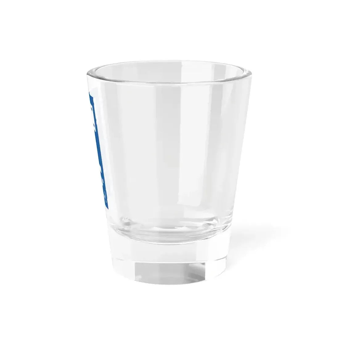 Blue rectangle of the license plate of Israel (Israel) Shot Glass 1.5oz - Go Mug Yourself