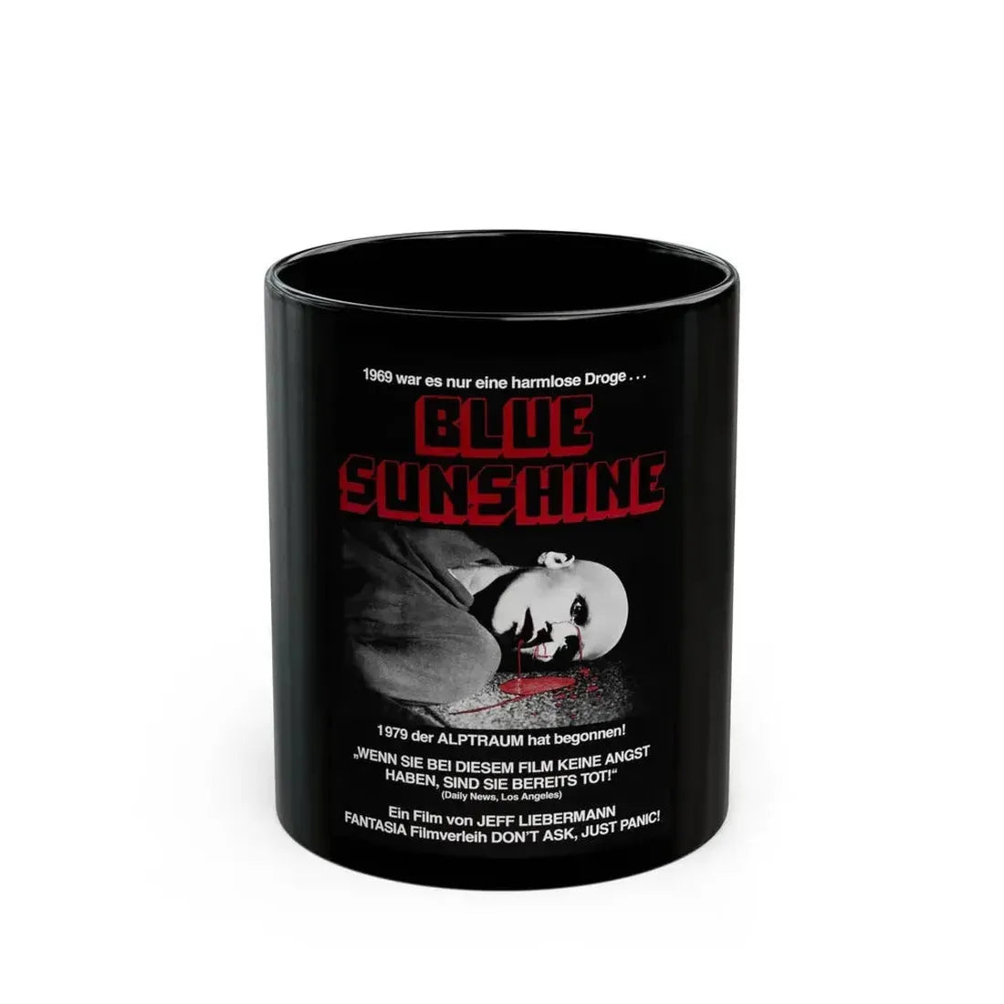 BLUE SUNSHINE (GERMAN) 1978 Movie Poster - Black Coffee Mug 11oz - Go Mug Yourself