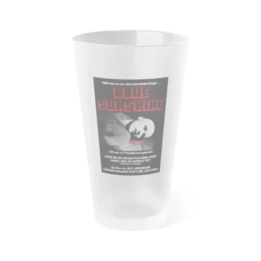 BLUE SUNSHINE (GERMAN) 1978 Movie Poster - Frosted Pint Glass 16oz 16oz Frosted - Go Mug Yourself