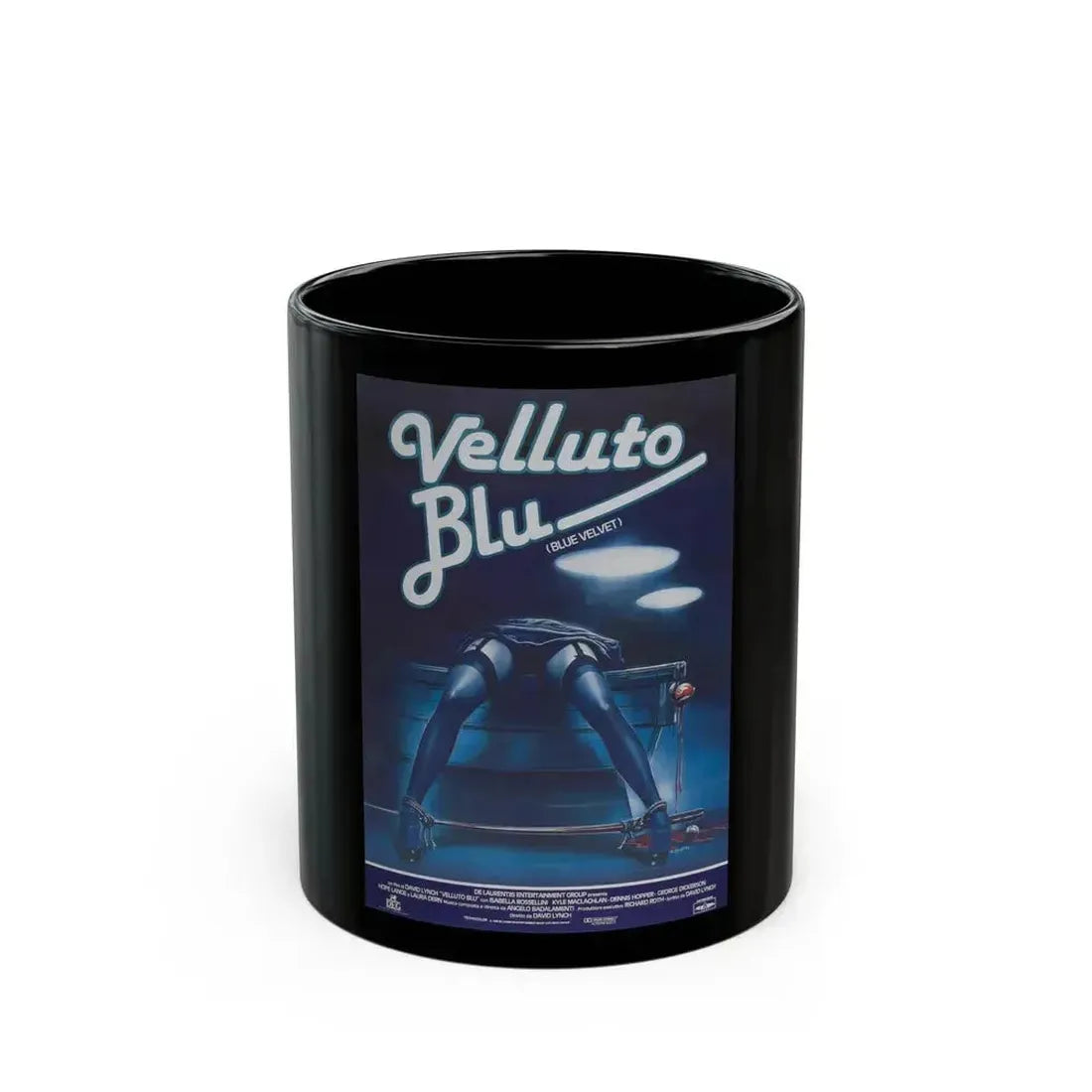 BLUE VELVET (FOREIGN) 1986 Movie Poster - Black Coffee Mug 11oz - Go Mug Yourself