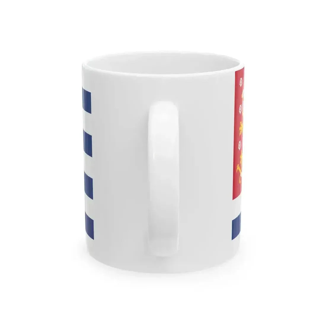 Blue-White Striped Flag of Finland unofficial (Finland) White Coffee Mug - Go Mug Yourself