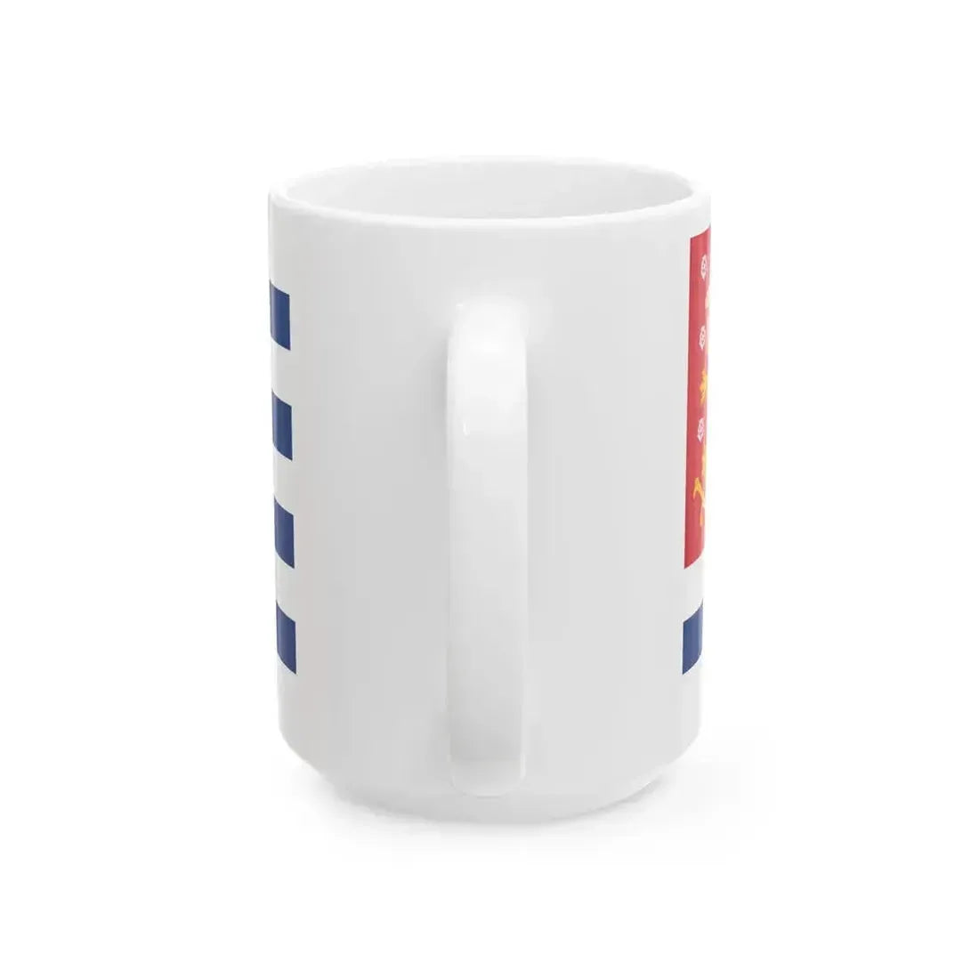Blue-White Striped Flag of Finland unofficial (Finland) White Coffee Mug - Go Mug Yourself