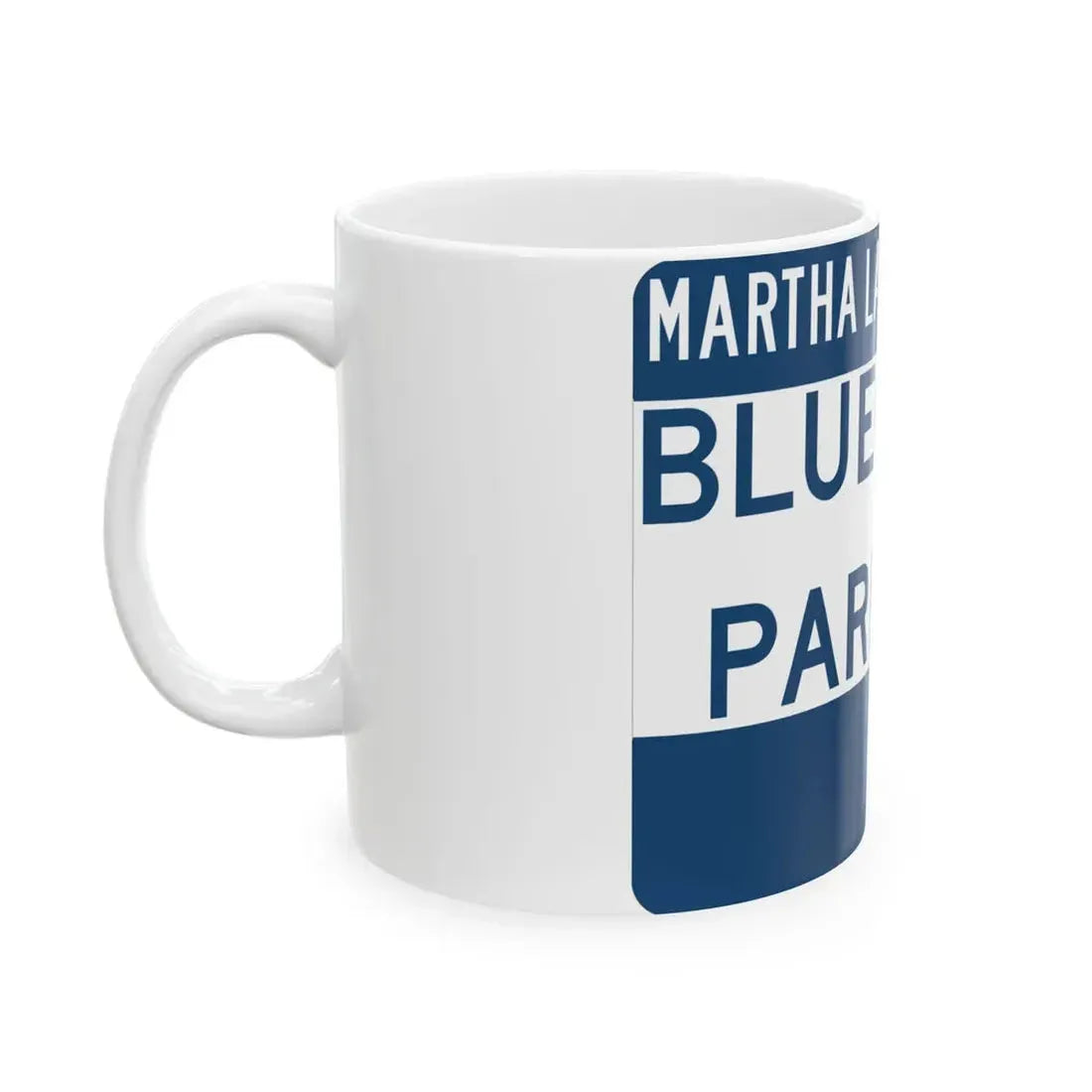 Bluegrass Parkway (Kentucky) (Road Sign) White Coffee Mug - Go Mug Yourself