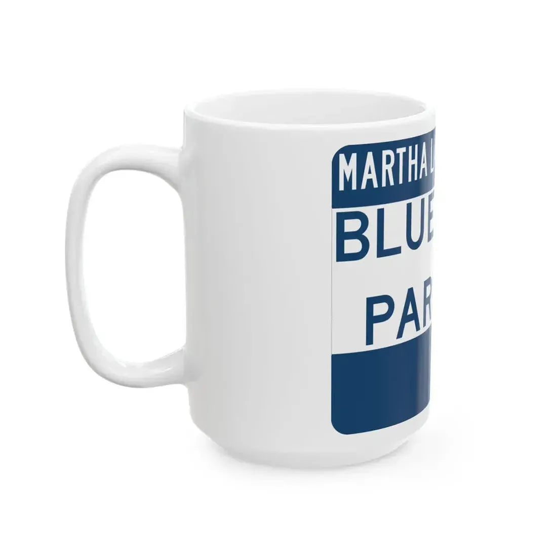 Bluegrass Parkway (Kentucky) (Road Sign) White Coffee Mug - Go Mug Yourself