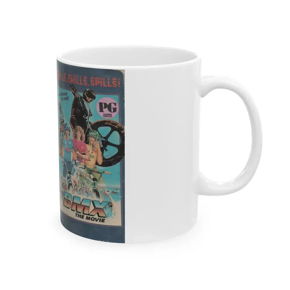 BMX THE MOVIE (VHS COVER) - White Coffee Mug - Go Mug Yourself