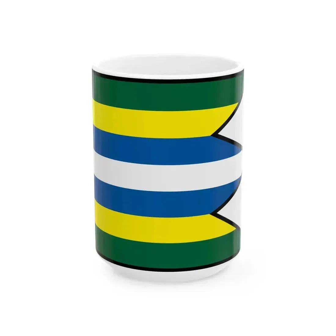 Bobot Trencin Flag (Slovakia) White Coffee Mug 15oz - Go Mug Yourself