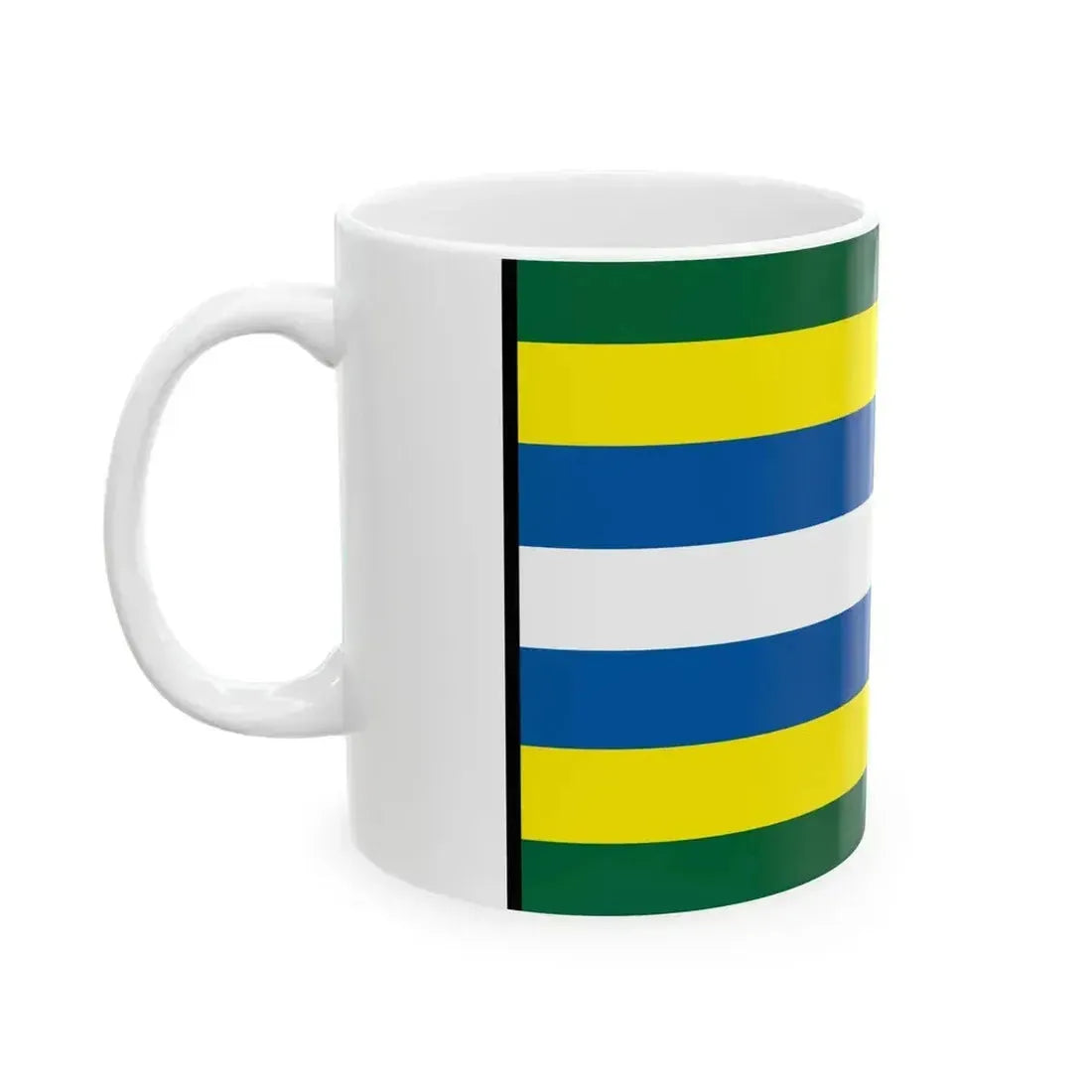 Bobot Trencin Flag (Slovakia) White Coffee Mug - Go Mug Yourself
