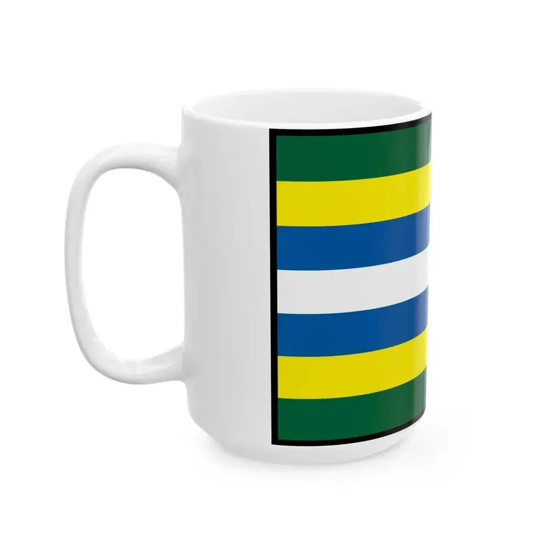 Bobot Trencin Flag (Slovakia) White Coffee Mug - Go Mug Yourself