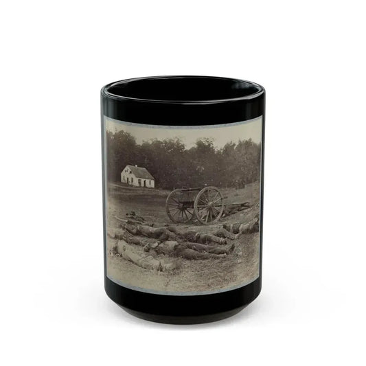 Bodies Of Confederate Artillerymen Near Dunker Church (U.S. Civil War) Black Coffee Mug 15oz - Go Mug Yourself
