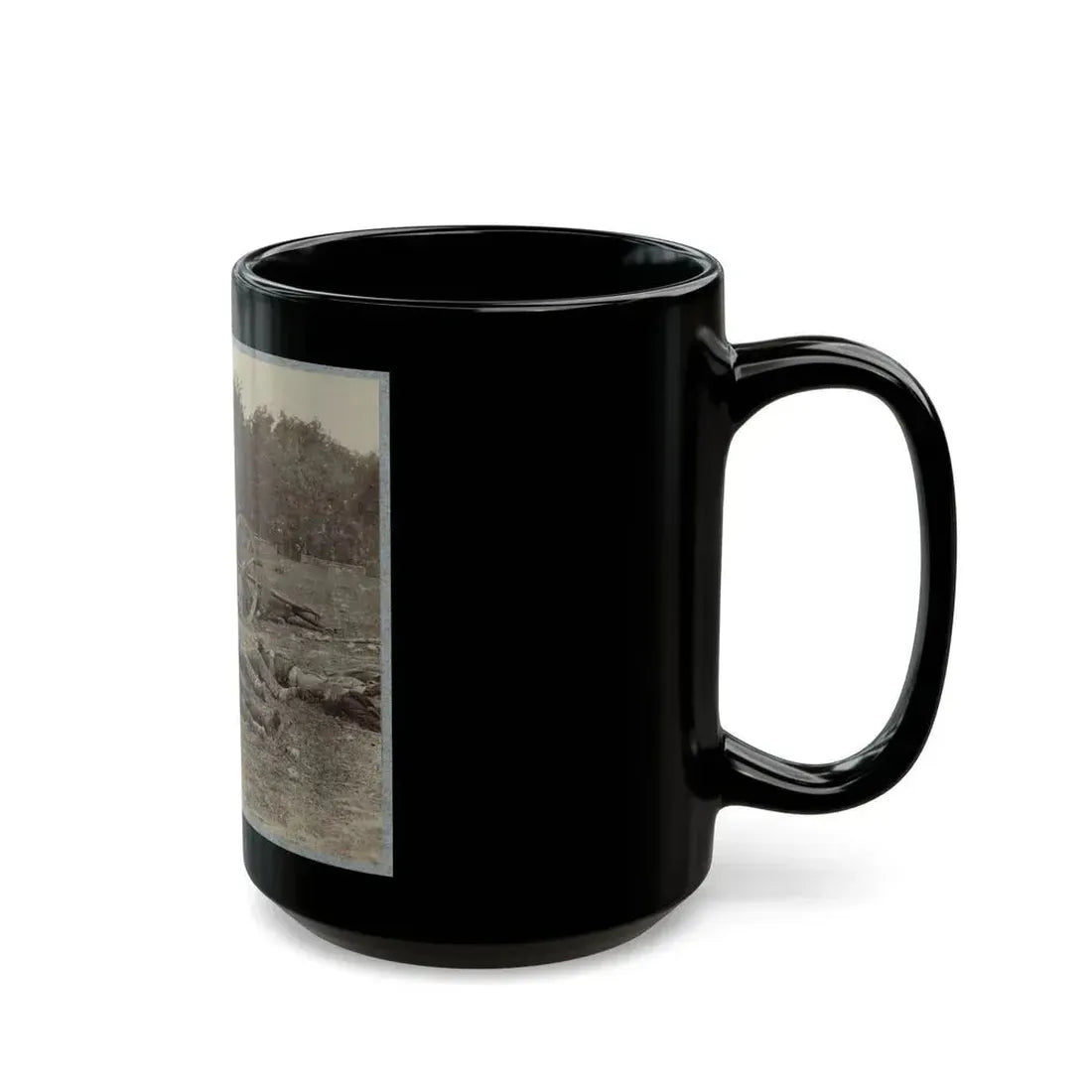 Bodies Of Confederate Artillerymen Near Dunker Church (U.S. Civil War) Black Coffee Mug - Go Mug Yourself