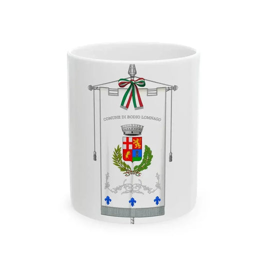 Bodio Lomnago-Gonfalone (Italy) White Coffee Mug 11oz - Go Mug Yourself