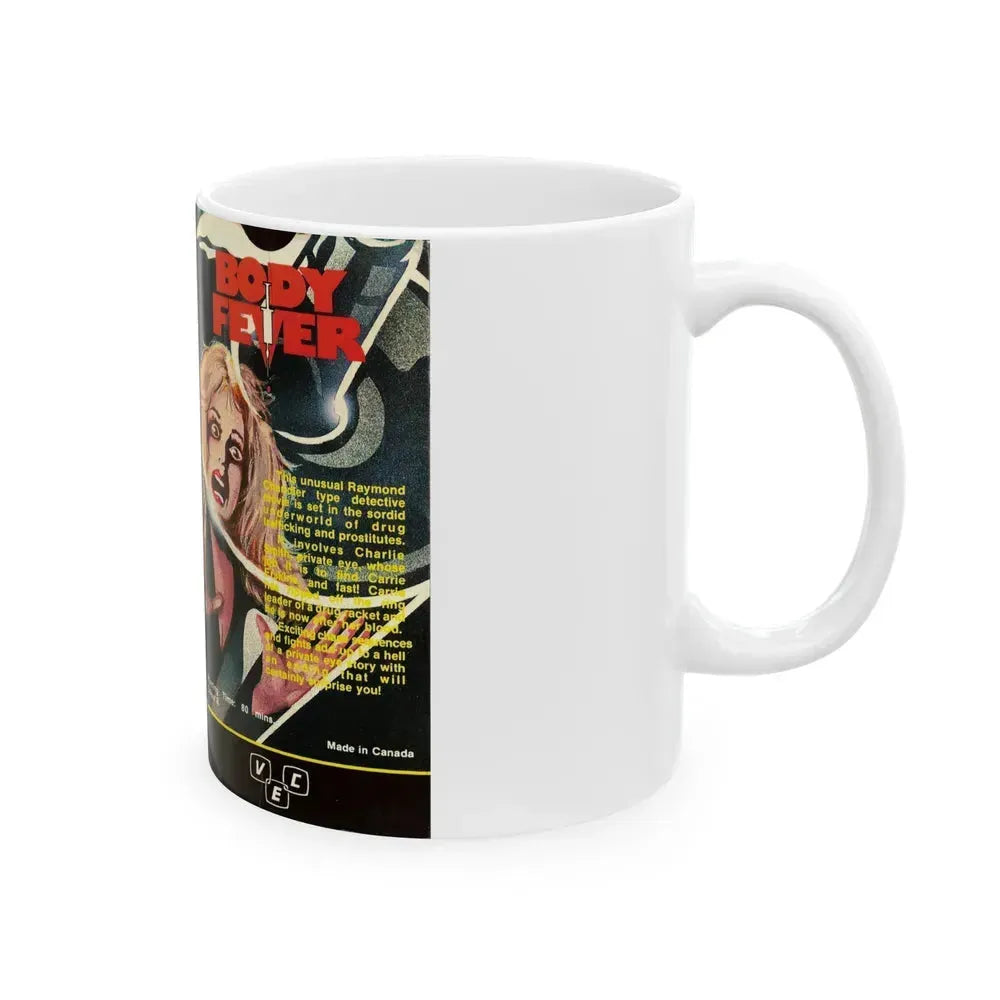 BODY FEVER (VHS COVER) - White Coffee Mug - Go Mug Yourself