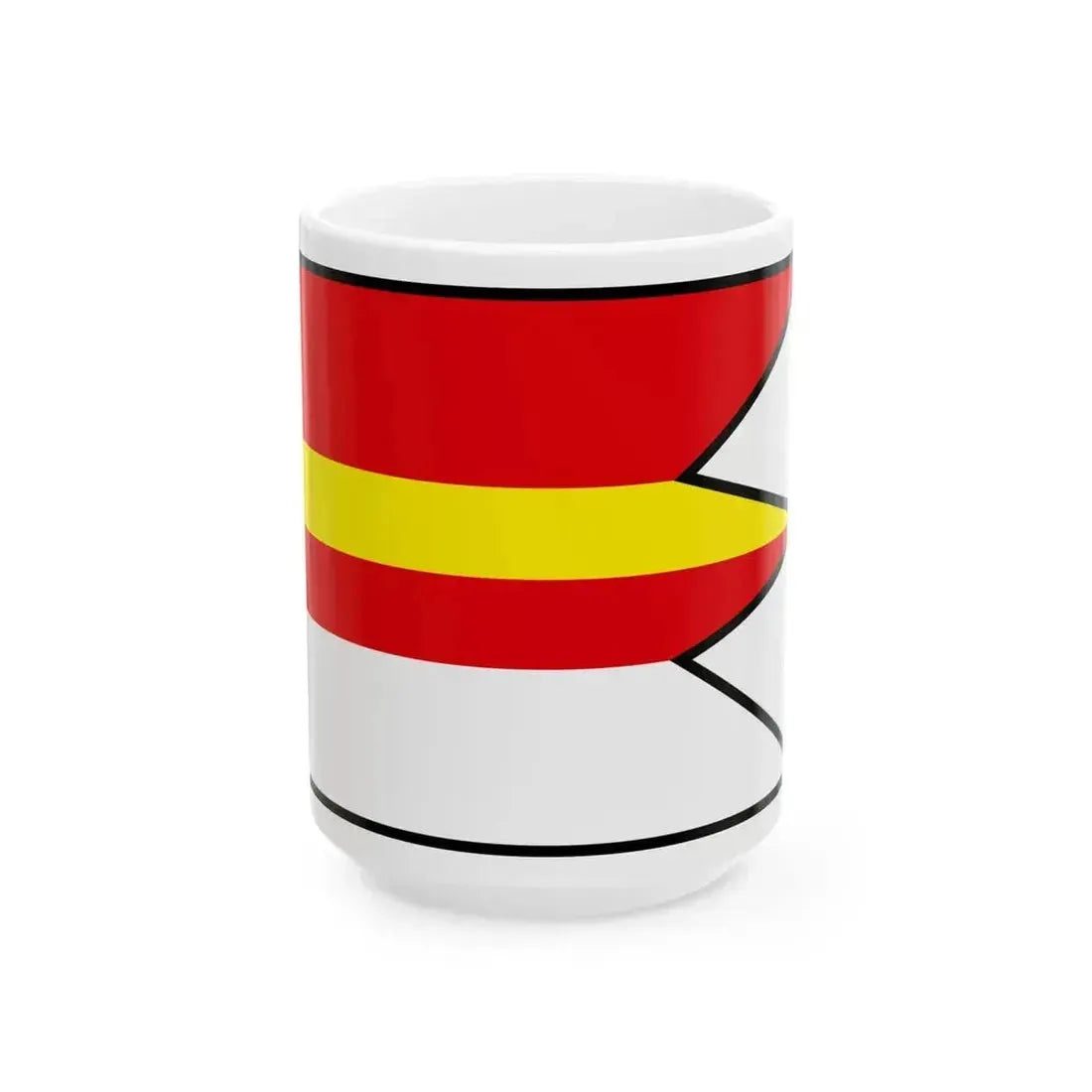 Bodza Komarno Flag (Slovakia) White Coffee Mug 15oz - Go Mug Yourself