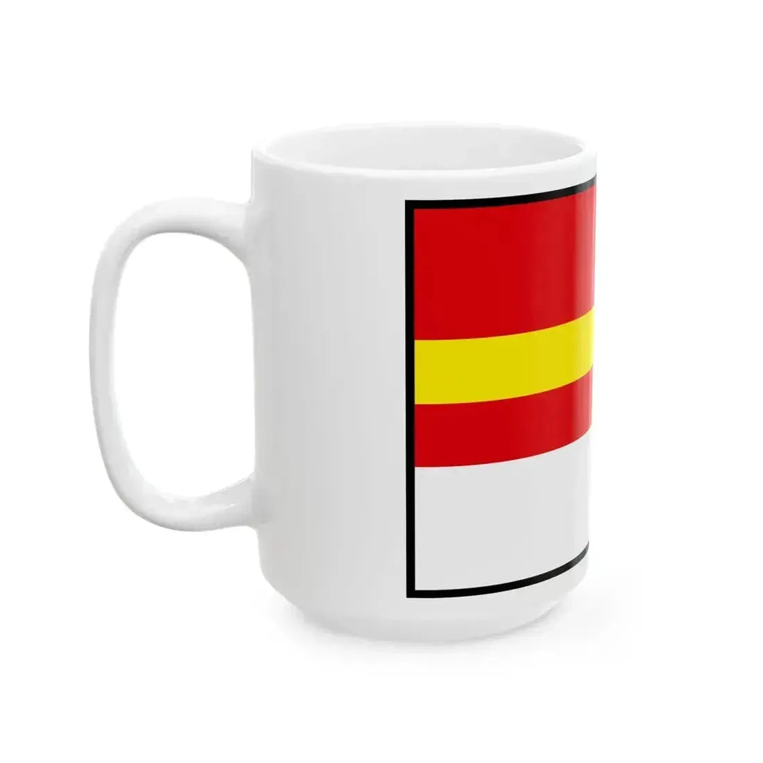 Bodza Komarno Flag (Slovakia) White Coffee Mug - Go Mug Yourself