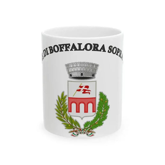 Boffalora sopra Ticino-Bandiera (Italy) White Coffee Mug 11oz - Go Mug Yourself
