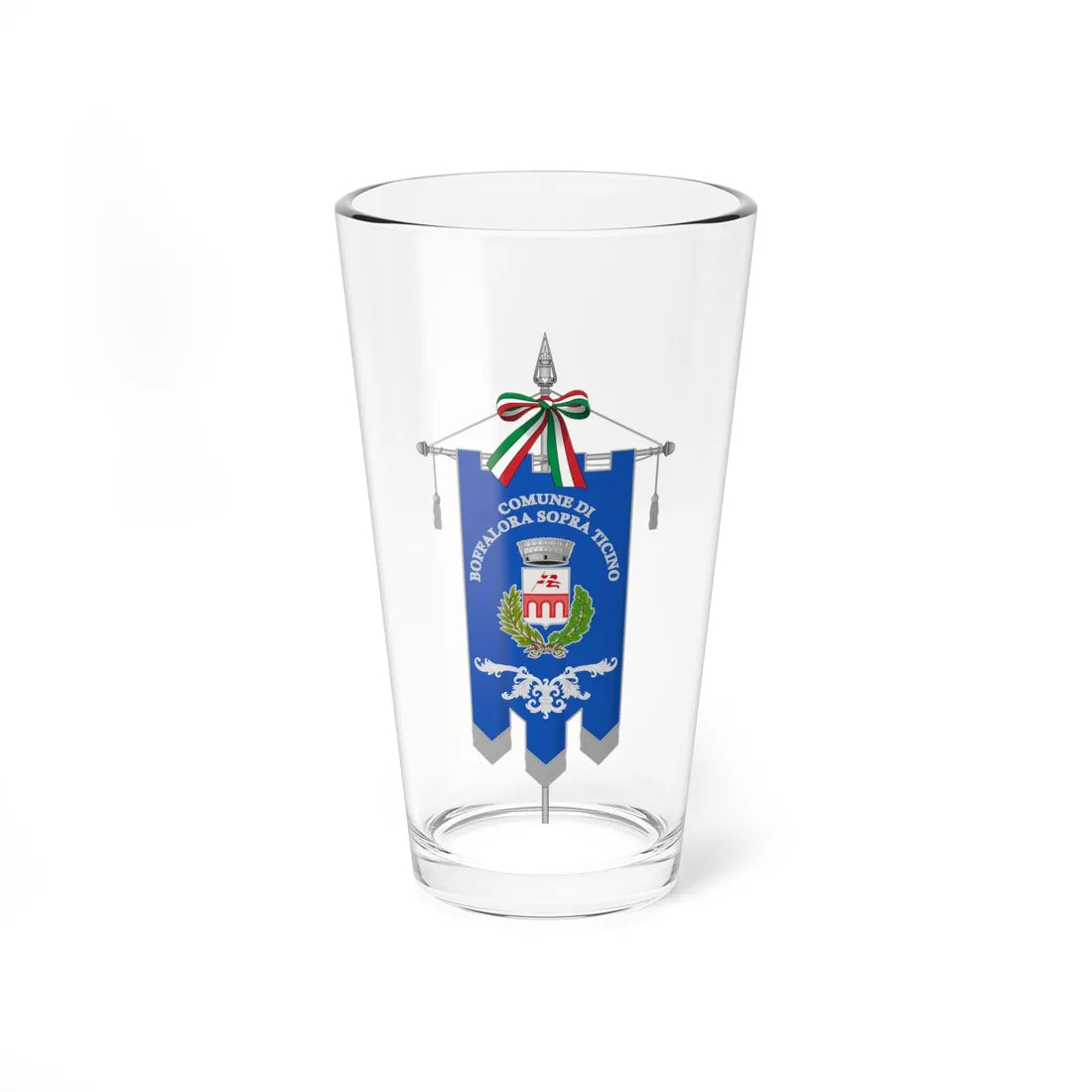 Boffalora sopra Ticino-Gonfalone (Italy) Pint Glass 16oz 16oz - Go Mug Yourself