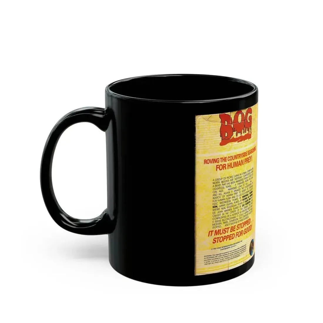 BOG (VHS COVER) - Black Coffee Mug - Go Mug Yourself