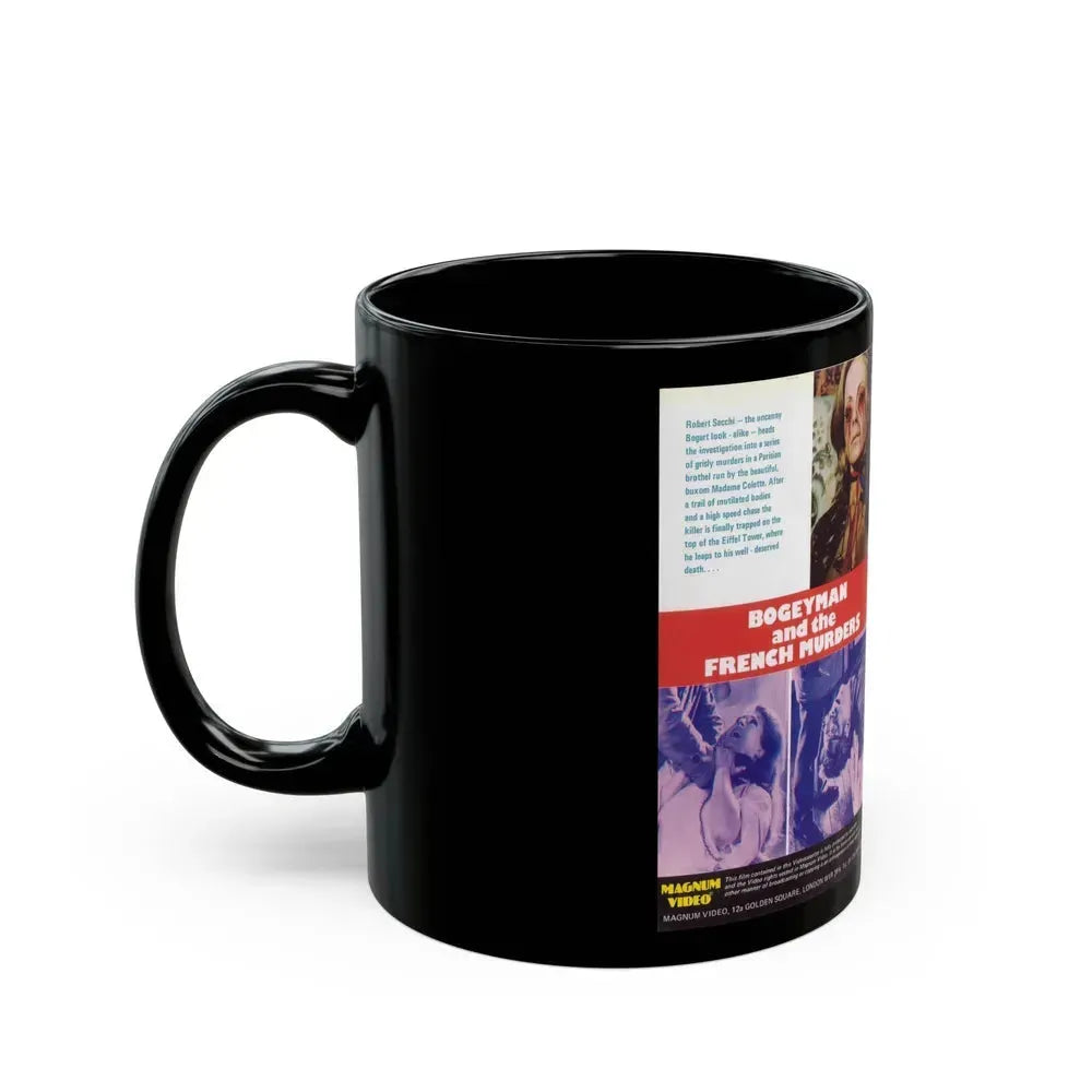 BOGEYMAN AND THE FRENCH MURDERS (VHS COVER) - Black Coffee Mug - Go Mug Yourself