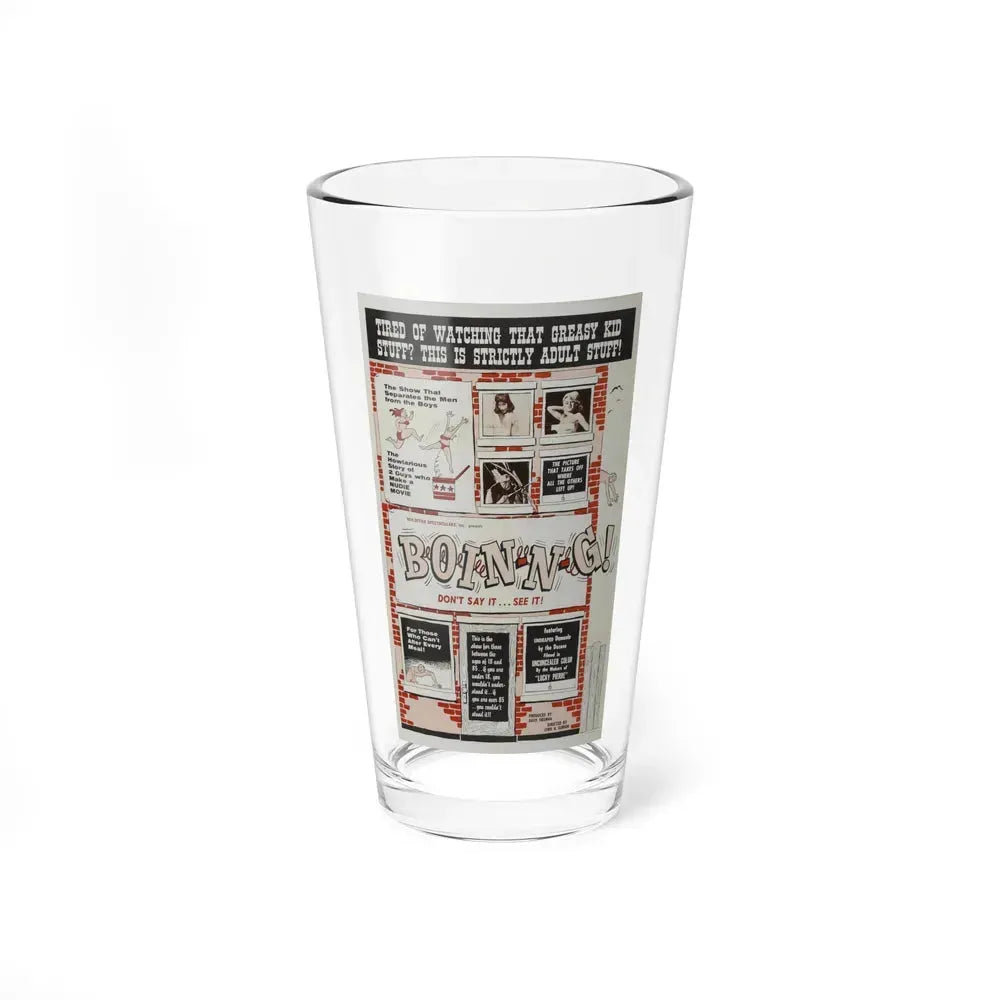 BOIN-N-G! 1963 Movie Poster - Pint Glass 16oz 16oz - Go Mug Yourself