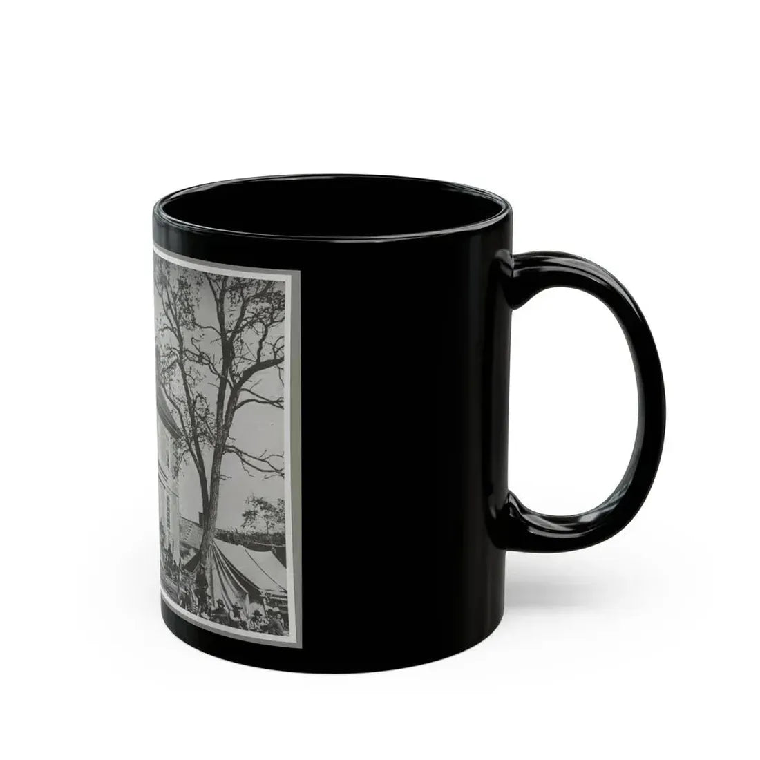 Bolling House Originally Named  Mitchell's  (Later  Bull Hill ), Possibly Located In Hopewell, Va. 001(2) (U.S. Civil War) Black Coffee Mug - Go Mug Yourself