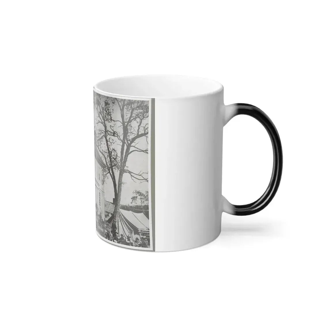 Bolling House Originally Named  Mitchell's  (Later  Bull Hill ), Possibly Located in Hopewell, Va. 001(2) (U.S. Civil War) Color Changing Coffee Mug 11oz - Go Mug Yourself