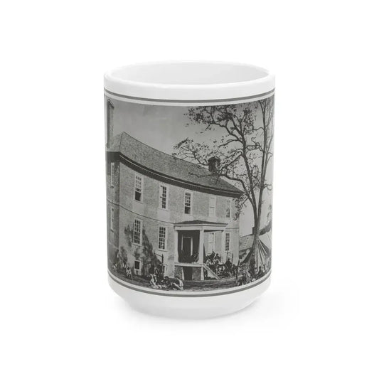Bolling House Originally Named  Mitchell's  (Later  Bull Hill ), Possibly Located In Hopewell, Va. 001(2) (U.S. Civil War) White Coffee Mug 15oz - Go Mug Yourself