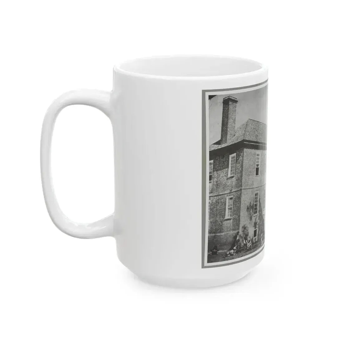 Bolling House Originally Named  Mitchell's  (Later  Bull Hill ), Possibly Located In Hopewell, Va. 001(2) (U.S. Civil War) White Coffee Mug - Go Mug Yourself