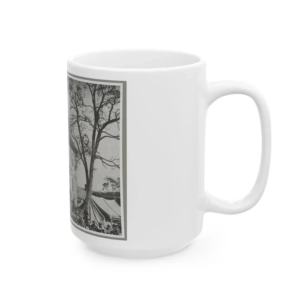 Bolling House Originally Named  Mitchell's  (Later  Bull Hill ), Possibly Located In Hopewell, Va. 001(2) (U.S. Civil War) White Coffee Mug - Go Mug Yourself
