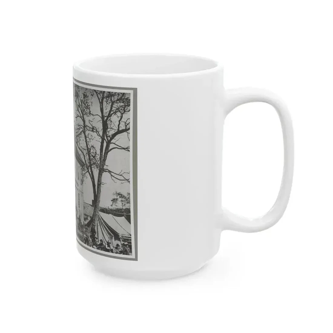 Bolling House Originally Named  Mitchell's  (Later  Bull Hill ), Possibly Located In Hopewell, Va. 001(2) (U.S. Civil War) White Coffee Mug - Go Mug Yourself