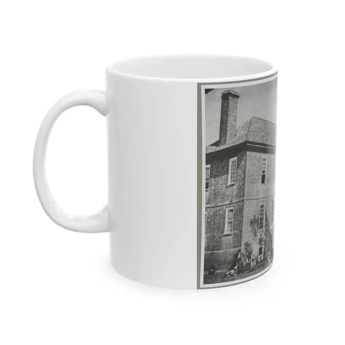 Bolling House Originally Named  Mitchell's  (Later  Bull Hill ), Possibly Located In Hopewell, Va. 001(2) (U.S. Civil War) White Coffee Mug - Go Mug Yourself