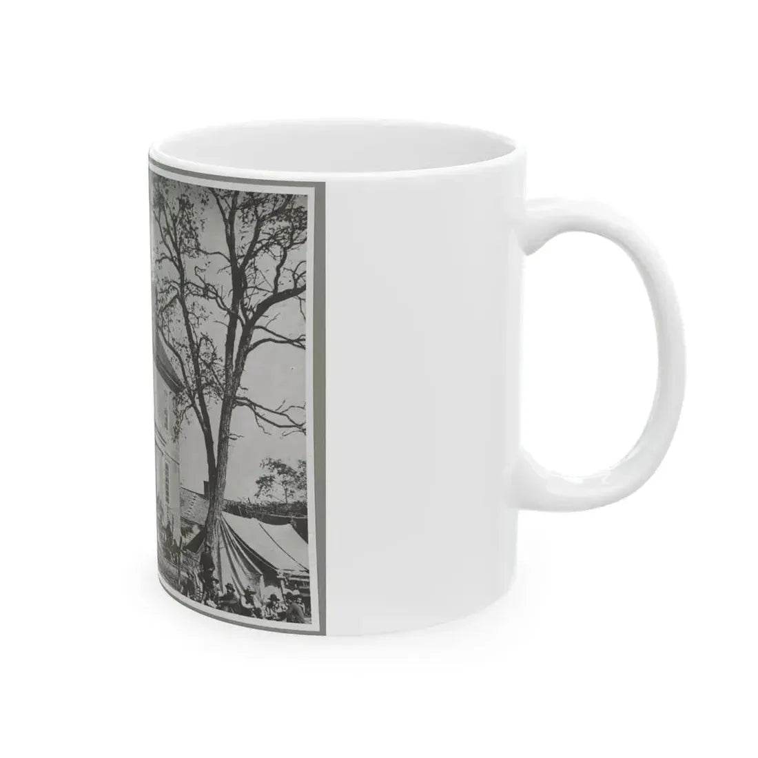 Bolling House Originally Named  Mitchell's  (Later  Bull Hill ), Possibly Located In Hopewell, Va. 001(2) (U.S. Civil War) White Coffee Mug - Go Mug Yourself