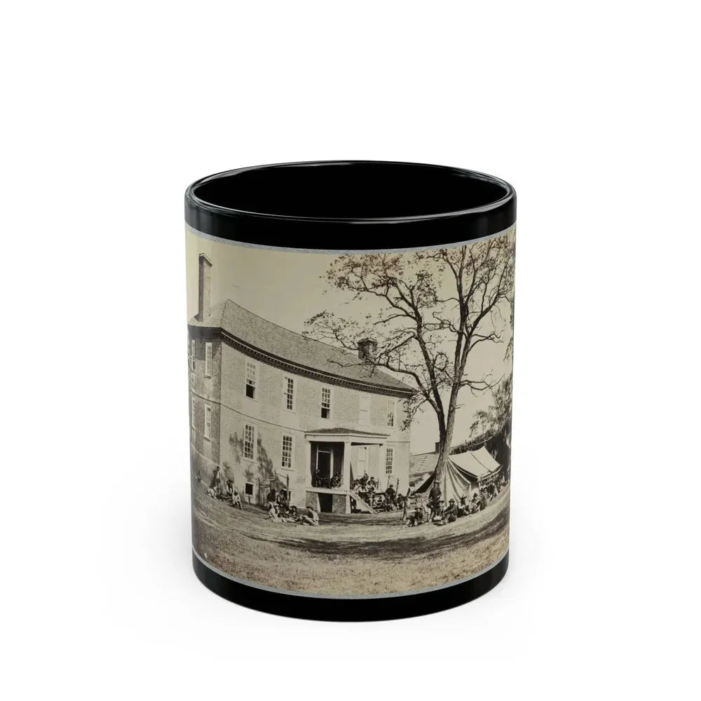 Bolling House Originally Named  Mitchell's  (Later  Bull Hill ), Possibly Located In Hopewell, Va.(2) (U.S. Civil War) Black Coffee Mug 11oz - Go Mug Yourself