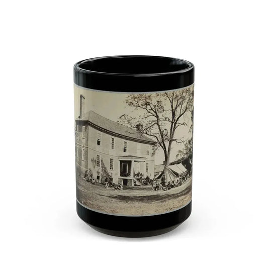 Bolling House Originally Named  Mitchell's  (Later  Bull Hill ), Possibly Located In Hopewell, Va.(2) (U.S. Civil War) Black Coffee Mug 15oz - Go Mug Yourself