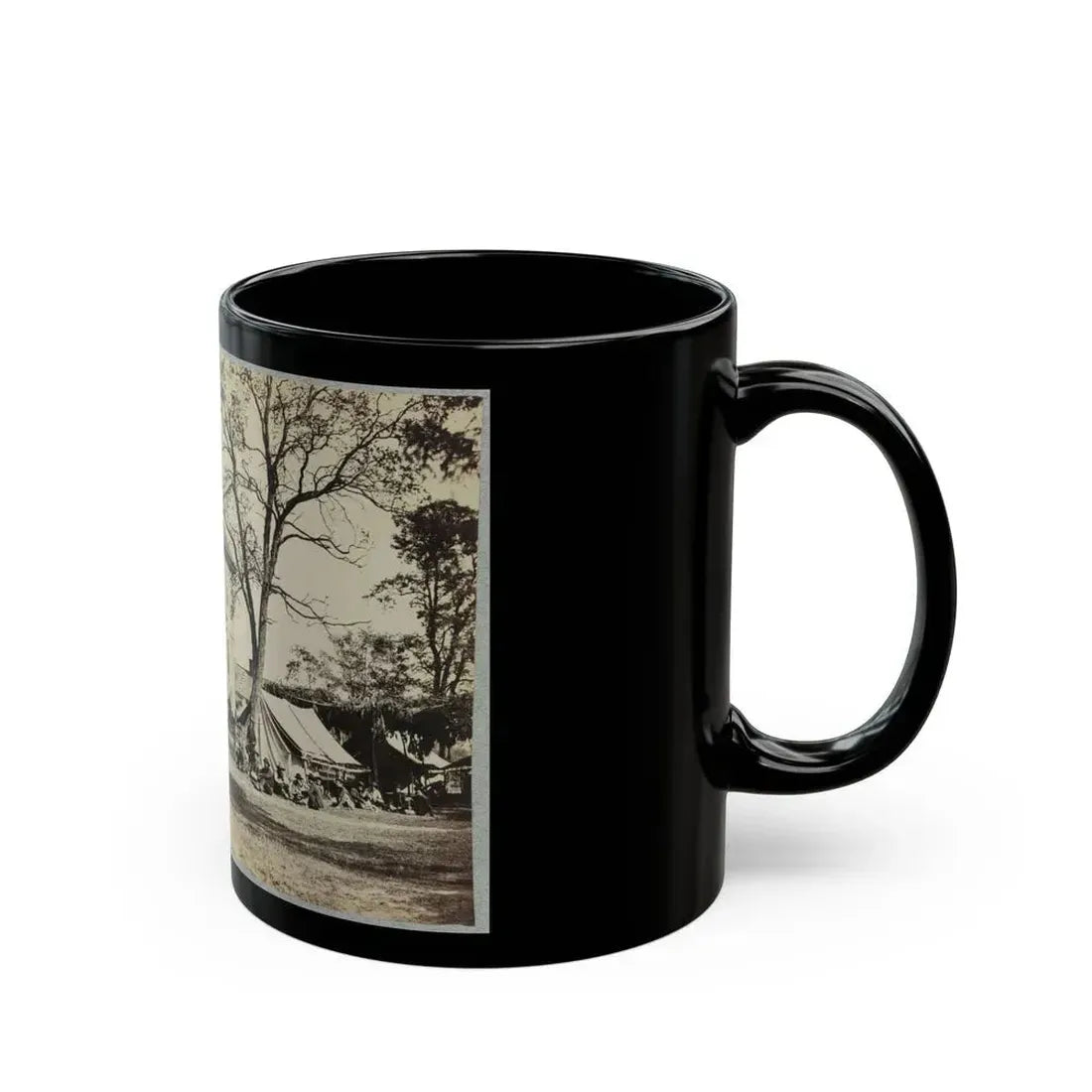 Bolling House Originally Named  Mitchell's  (Later  Bull Hill ), Possibly Located In Hopewell, Va.(2) (U.S. Civil War) Black Coffee Mug - Go Mug Yourself