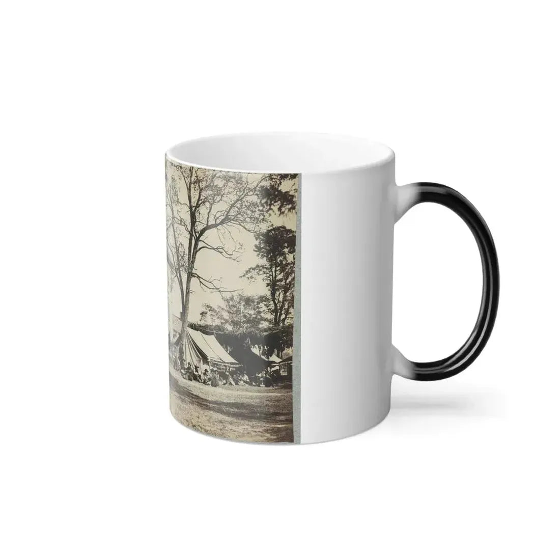 Bolling House Originally Named Mitchell's (Later Bull Hill ), Possibly Located in Hopewell, Va.(2) (U.S. Civil War) Color Changing Coffee Mug 11oz - Go Mug Yourself